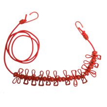 Load image into Gallery viewer, Stendibiancheria da campeggio elasticizzato da 4 m con picchetti - Ozerty
