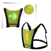 Load image into Gallery viewer, Gilet da ciclismo riflettente con LED - Ozerty
