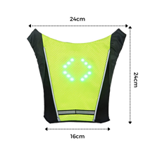 Load image into Gallery viewer, Gilet da ciclismo riflettente con LED - Ozerty
