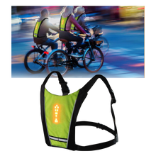 Load image into Gallery viewer, Gilet da ciclismo riflettente con LED - Ozerty
