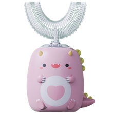 Load image into Gallery viewer, Spazzolino da denti elettrico a forma di u per bambini
