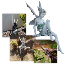 Load image into Gallery viewer, Statua di fata ornamento da giardino - Ozerty
