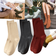 Load image into Gallery viewer, 3 Paia di calzini in cotone a coste per donna - Ozerty
