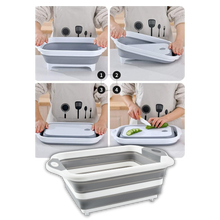 Load image into Gallery viewer, Tagliere pieghevole con cestino
