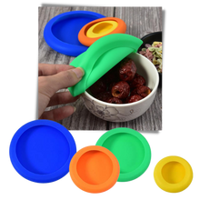 Load image into Gallery viewer, Confezione da 4 coperchi in silicone
