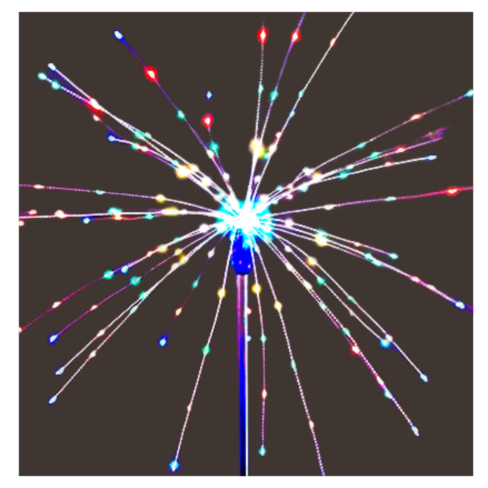 Luci elettriche del giardino a fuoco d'artificio