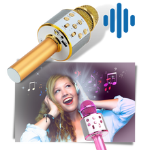 Carica l&#39;immagine nel visualizzatore di Gallery, Microfono karaoke bluetooth senza fili - Ozerty
