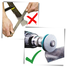 Load image into Gallery viewer, Set di affilatura per lame di tosaerba rotanti - Ozerty
