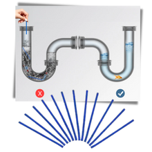 Load image into Gallery viewer, Confezione da 12 bastoncini per la pulizia del lavandino - Ozerty
