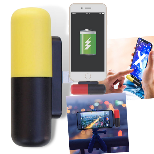 Mini power-bank portatile a forma di capsula - Ozerty