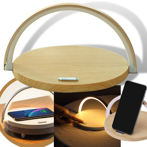 Lampada da tavolo e caricabatterie wireless - Ozerty
