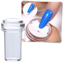 Load image into Gallery viewer, Kit di timbri per nail art in silicone con raschietto - Ozerty
