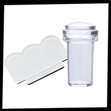 Load image into Gallery viewer, Kit di timbri per nail art in silicone con raschietto - Ozerty
