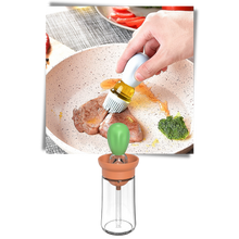 Load image into Gallery viewer, Bottiglia di olio in vetro con pennello - Ozerty
