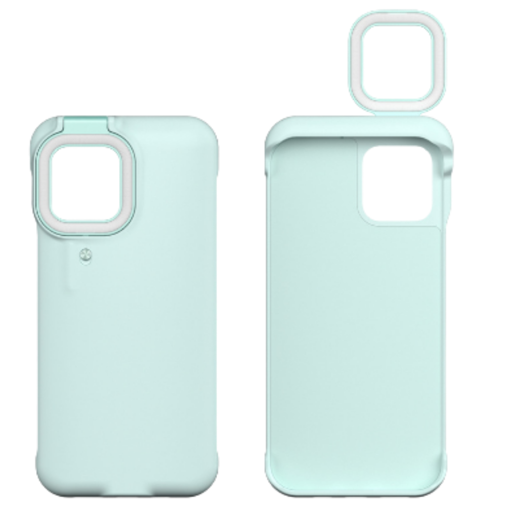 Custodia per telefono con luce ad anello a LED