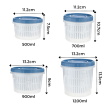 Load image into Gallery viewer, Contenitore per alimenti impilabile con scolapasta - Ozerty
