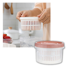 Load image into Gallery viewer, Contenitore per alimenti impilabile con scolapasta - Ozerty
