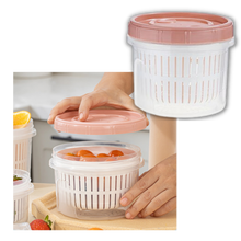 Load image into Gallery viewer, Contenitore per alimenti impilabile con scolapasta - Ozerty
