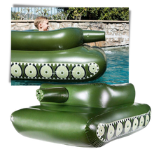 Load image into Gallery viewer, Galleggiante gonfiabile per piscina a carro armato - Ozerty
