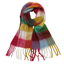 Load image into Gallery viewer, Sciarpa invernale da donna a quadri
