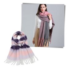 Load image into Gallery viewer, Sciarpa invernale da donna a quadri - Ozerty
