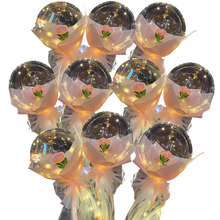 Load image into Gallery viewer, Bellissimo palloncino a LED con rosa

