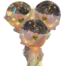 Load image into Gallery viewer, Bellissimo palloncino a LED con rosa
