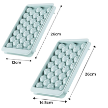 Load image into Gallery viewer, Set di vassoi per cubetti di ghiaccio rotondi - Ozerty
