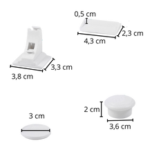 Load image into Gallery viewer, Confezione da 4 serrature magnetiche per armadietti di sicurezza per bambini - Ozerty
