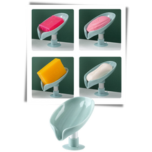 Load image into Gallery viewer, Portasapone a forma di foglia con drenaggio
