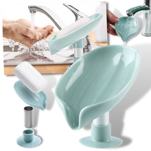 Load image into Gallery viewer, Portasapone a forma di foglia con drenaggio - Ozerty
