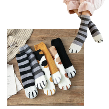 Load image into Gallery viewer, Calze invernali con zampa di gatto - Ozerty
