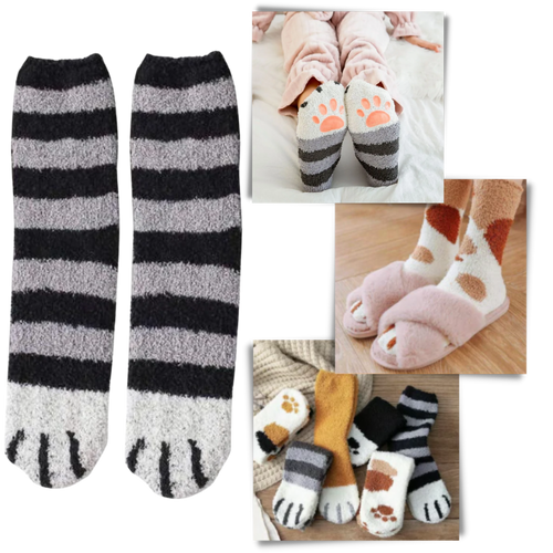 Calze invernali con zampa di gatto - Ozerty