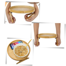 Load image into Gallery viewer, Tavolo pieghevole con braccioli in legno - Ozerty
