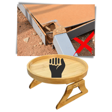 Load image into Gallery viewer, Tavolo pieghevole con braccioli in legno - Ozerty
