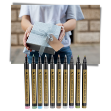 Load image into Gallery viewer, Confezione da 10 pennarelli colorati metallizzati - Ozerty
