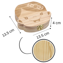 Load image into Gallery viewer, Scatola di legno per denti da latte
