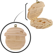 Load image into Gallery viewer, Scatola di legno per denti da latte
