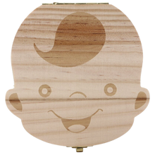 Load image into Gallery viewer, Scatola di legno per denti da latte
