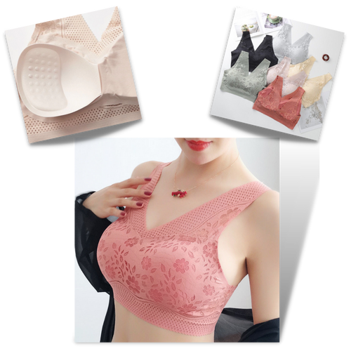 Reggiseno di pizzo traspirante senza cuciture - Ozerty