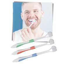 Load image into Gallery viewer, Spazzolino a tre lati per adulti e bambini - Ozerty
