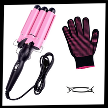 Carica l&#39;immagine nel visualizzatore di Gallery, Arricciacapelli a triplo cilindro in ceramica - Ozerty
