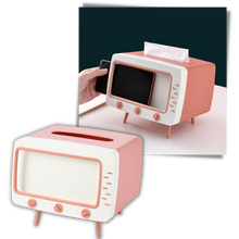 Load image into Gallery viewer, Distributore di fazzoletti con supporto per telefono - Ozerty
