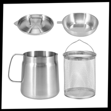 Carica l&#39;immagine nel visualizzatore di Gallery, Pentola per friggere in acciaio inox 2 in 1 - Ozerty
