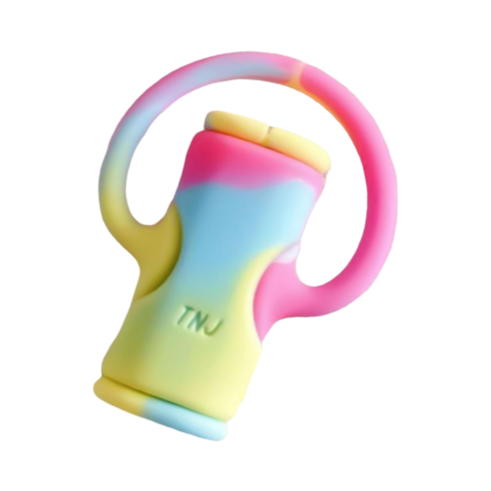 Avvolgicavo in silicone 2 in 1 -Blu Rosa - Ozerty