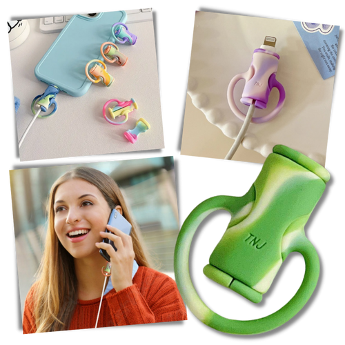 Avvolgicavo in silicone 2 in 1 - Ozerty