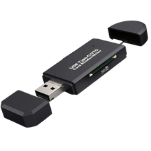 Load image into Gallery viewer, Lettore di schede di memoria SD 3 in 1
