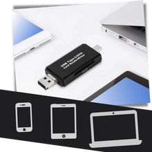 Load image into Gallery viewer, Lettore di schede di memoria SD 3 in 1
