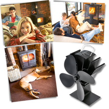 Load image into Gallery viewer, Ventilatore per Stufa a 4 Pale Azionate dal Calore per Caminetti - Ozerty
