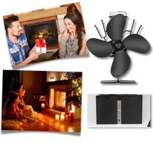 Load image into Gallery viewer, Ventilatore per Stufa a 4 Pale Azionate dal Calore per Caminetti - Ozerty
